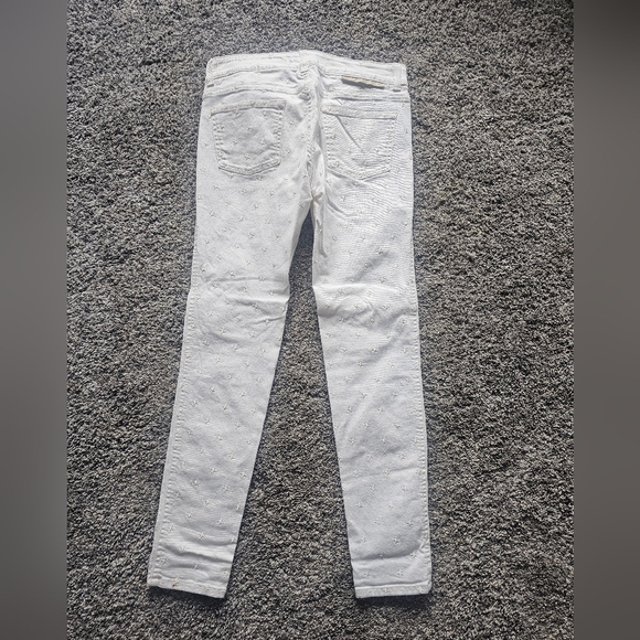 Stella McCartney White Star Embroidered Jeans Size 27 | Made in Italy Designer - Picture 6 of 9